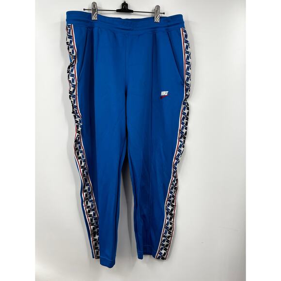 Nike Mens Blue Tapered Poly Pants Activewear Joggers Size‎ 2XL